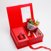 Coffret Cadeau Luxe Saint-Valentin : Bouquet de Roses Savon Parfumé et Diffuseur à Bâtonnets 120ml – Longue Durée, Écologique, Ambiance Romantique pour la Maison