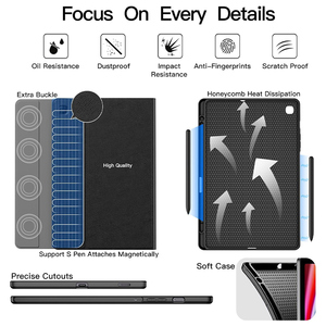 Custodia per tastiera Wireless BT più venduta per <span class=keywords><strong>iPad</strong></span> da 7 °/8 ° Gen da 10.2 pollici <span class=keywords><strong>con</strong></span> portapenne e Cover per tastiera retroilluminata - Product Image 4