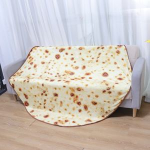 Manta de Franela de Felpa de Poliéster 100% Tejida con Diseño de <span class=keywords><strong>Pizza</strong></span> de 71 Pulgadas, Novedosa, Divertida y Realista, para Adultos y Niños, Regalo Original - Product Image 3