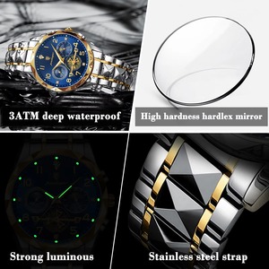 Reloj Deportivo de Lujo para Hombre, de Acero Inoxidable, Cuarzo, Resistente al Agua, Luminoso, Cronógrafo, Envío Directo - Product Image 2
