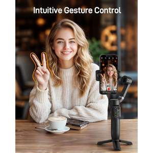 Stabilisateur de cardan en plastique pour X3 SE, portable et pliable pour téléphone portable avec télécommande sans fil, noir - Product Image 4