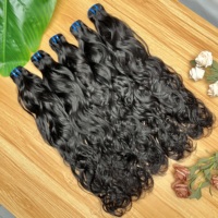 Cheveux humains vietnamiens naturels non traités de qualité supérieure, grade 15A, mèches de cheveux naturelles ondulées