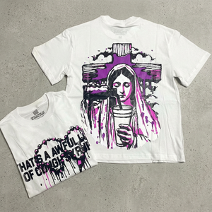 T-shirts à manches courtes pour hommes, coupe classique, 100% coton lourd 300g, motif uni personnalisé, impression sérigraphique, vente en gros - Product Image 4