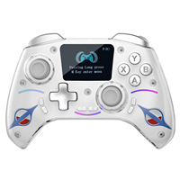 Control Inalámbrico Inteligente AD220 con Pantalla, Joystick con 3 Modos para Switch, P4, iOS, Android, PC, TV, Gamepad Programable con Botones Traseros