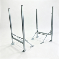 Pieds de table pliables en métal, réglables en hauteur, extensibles, télescopiques, pour table de banquet