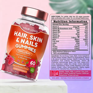 OEM Biotina 3 en 1 Gummies Suplemento de Vitamina Biotina Colágeno Queratina Gummies para Cabello Piel y Uñas - Product Image 4