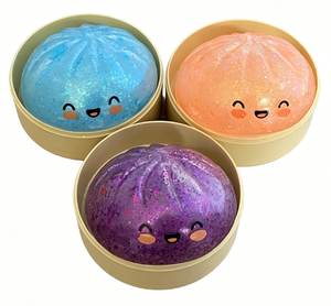 YIZHI Cute Glitter Dumpling Squeeze Toys Stress Relief Toy Fidget Toy Gift Ready Easy to Clean Durable Wholesale Fast <b>Shipping</b> - Product Image 1