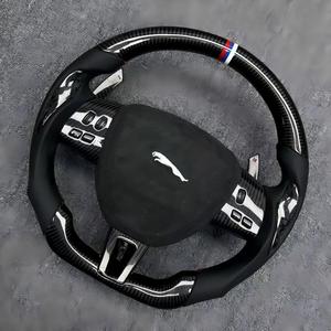 Volant en fibre de carbone personnalisé au <span class=keywords><strong>prix</strong></span> d'usine pour la série <span class=keywords><strong>Jaguar</strong></span> avec palettes étendues - Product Image 3