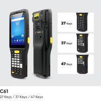 Ordinateur mobile Chainway C61, PDA robuste Android avec lecteur de codes-barres Zebra SE4710, capture de données longue portée