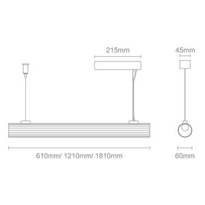 Luminaire suspendu LED en tube de verre linéaire de luxe moderne, longueur personnalisée, pour salle à manger, <span class=keywords><strong>cuisine</strong></span>, salle de réunion 6892 - Product Image 6
