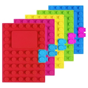 Modern <b>A6</b> Loose-Leaf Silicone <b>Notepad</b> Creative Business Stationery Decompression Building Blocks Anniversary Gift for Students - Product Image 3