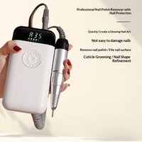 Machine à ongles électrique silencieuse portable, 35000 tr/min, batterie rechargeable 7500 mAh, rechargeable par USB, outils de manucure professionnels