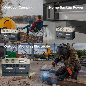 Portable Power Station 3.6KWH Battery Solar <b>Generator</b> for for <b>Camping</b> Home Emergency Outdoor QX3600 for <b>Camping</b> Outdoor - Product Image 1