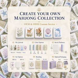 Set di Tessere Mahjong Americane Natalizie Rosse e Verdi, Gioco Mah Jongg Festivo, Ornamento Babbo Natale e Renna, Personalizzabile, Vendita all'Ingrosso - Product Image 4