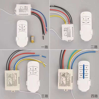 Contrôleur numérique sans fil RF 1/2/3 voies AC220V pour le contrôle de la carte de ventilateur ou de l'interrupteur d'ampoule