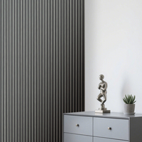 Panneaux muraux en bois-plastique PVC WPC de couleur personnalisée pour l'intérieur, revêtement mural de fond, aspect grand mur, vente en gros d'usine, durable