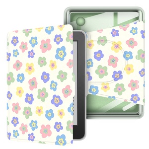Custom Floral Printing Magnetic Rotatable Kobo <strong>case</strong> For Kobo Clara Colour N367 Libra Colour Cover Clear Back Shell <strong>case</strong> Magsafe - Product Image 2