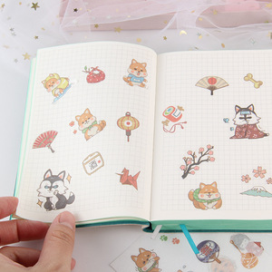 Giapponese kawaii carino conto a mano adesivo mano diario materiale set adesivi murali confezione cancelleria 6 pezzi - Product Image 4