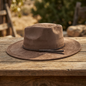 Nouveaux chapeaux Fedora en daim à large bord, style décontracté d'hiver, avec motif flèche et couronne, chapeaux de soleil basiques à visière plate - Product Image 3