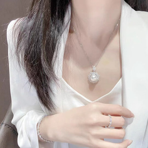 S925 Silver DIY <b>Pearl</b> Accessories Empty Support Snowflake Pendant Elegant Earnail Accessories for Fashion <b>Jewelry</b> <b>Sets</b> 9238 - Product Image 2