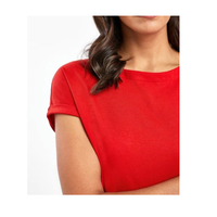 T-shirt à manches courtes pour femme de qualité supérieure avec bouton, logo personnalisé, écologique, respirant, doux, disponible en différentes dégradations