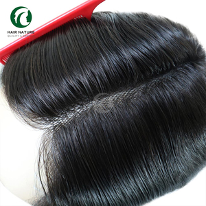 Peluca <span class=keywords><strong>de</strong></span> Cabello Indio BIO FW <span class=keywords><strong>de</strong></span> 6 Pulgadas para Hombre, Cabello Liso, Base Delgada, Buen Nudo, Línea <span class=keywords><strong>de</strong></span> Cabello <span class=keywords><strong>Natural</strong></span> - Product Image 5