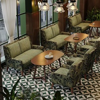 Chaises de salon en bois massif rétro, table et chaises de restaurant d'Asie du Sud-Est, adaptées aux cafés vintage du milieu du siècle