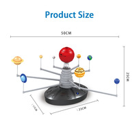 Projecteur Planétarium Système Solaire DIY avec Lumières LED Vibrantes, Modèle Spatial Interactif pour la Découverte Astronomique, Boîtier de Ressources Robuste