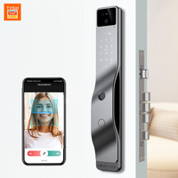 Usine Multi Langue WiFi Smart Lock 3D Visage Visuel Interphone Serrure De Porte Avec Tuya Smart App À Distance PST-F7 De Déverrouillage Actif