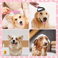 Kit de toilettage pour chien 7 pièces écologique, auto-nettoyant, comprenant coupe-ongles, lime à ongles, peigne anti-puces et peigne à poils d'animaux en acier inoxydable