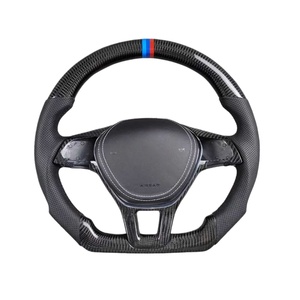 Volante de Fibra de Carbono para vw Bora Jetti Golf 7 R Line Mk7 gti Audi A3 8V S3 8s 2012 2013 2014 2015 2016 2017 <span class=keywords><strong>2018</strong></span> 2019 - Product Image 3