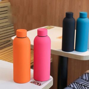 Peinture en caoutchouc Mini tasses isolées Bouteille de sport à petite bouche Pot d'alpinisme de grande capacité Tasse d'eau de sport américain - Product Image 6