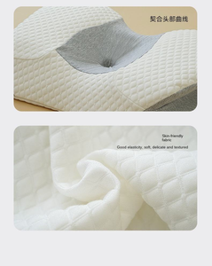 WJ-2057 Appui-tête orthopédique moderne à mémoire de forme, confortable, en tissu doux à rebond, haute qualité, avec cloison papillon - Product Image 5