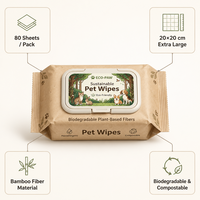 Lingettes biodégradables pour animaux de compagnie : nettoyage sûr et naturel du corps, des dents, des oreilles et des yeux des chiens
