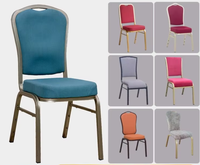 Vente en gros en Chine de chaises de banquet empilables en aluminium design moderne pour hôtel, repas de mariage, restaurant, utilisation en extérieur