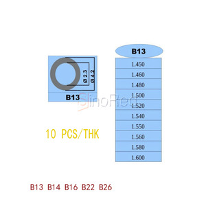 B13 B14 B16 B22 B26 tam set ayarlama şim dizel enjektör revizyon ve 120 için BOSCH 600 serisi CONTA TAKIMI adet için değiştirin - Product Image 2