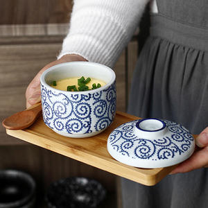 Tazón <span class=keywords><strong>de</strong></span> Cerámica Impermeable para <span class=keywords><strong>Sopa</strong></span> <span class=keywords><strong>de</strong></span> <span class=keywords><strong>Huevo</strong></span> al Vapor Estilo Japonés <span class=keywords><strong>de</strong></span> Yan's Nest, Tazón Pequeño para Guisos con Tapa, Vajilla y Platos - Product Image 6