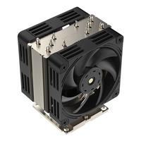 Radiateur LGA3647 carré 4U R97 à caloducs actifs pour CPU, refroidisseur silencieux Golden Leopard pour serveur avec double ventilateurs et dissipateur thermique