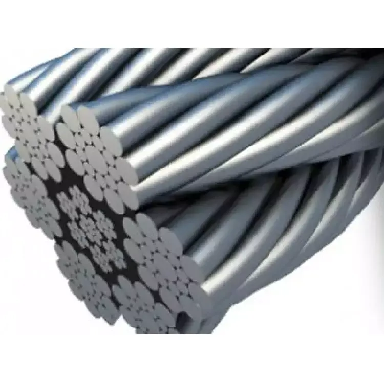 Exported good quality high carbon wire rod galvanized steel strand Point Contact Lay Rope