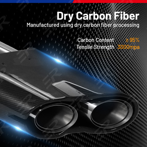 Luxury Carbon Fiber LED Light Exhaust Tips 1mm Thick for Benz G Class W464 G500 G550 AMG G63 <strong>Brabu</strong> G900 Upgrade - Product Image 2