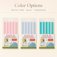 Bandes d'argile adhésives pour la pose d'ongles artificiels et les projets créatifs légers, couleurs pastel pour une utilisation créative à la maison et au bureau