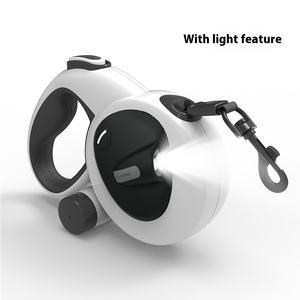 Guinzaglio retrattile automatico per animali domestici con luce con caratteristiche riflettenti per esterni dispositivo di guinzaglio multifunzione per cani - Product Image 3
