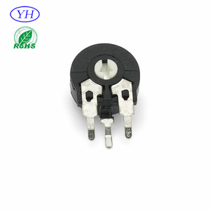 Potenciómetro trimmer de resistencia variable rotativa Piher PT10 CA9 con película de carbono, 3 pines, 10 mm, ajuste superior, terminal de PC de 3 pines, 100k - Product Image 3