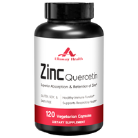 Capsules de quercétine infusées au zinc OEM/ODM, formule immunitaire et antioxydante avec soutien minéral, production en vrac personnalisée