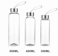 Bouteille d'eau de sport à corps droit et à petite ouverture, en plastique de qualité alimentaire sans BPA, écologique, avec couvercle, design personnalisé