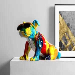İskandinav sanat tasarım fransız söndürme köpek süsleri el sanatları yaratıcı oturma odası TV dolabı sundurma süslemeleri hediyeler