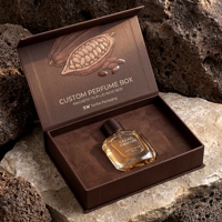 Boîte cadeau de luxe personnalisée pour Cologne marron et boîte magnétique pour parfum avec boîte de présentation en papier et emballage pour parfum