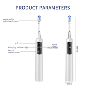 Fabbrica OEM Sonic vibrazione spazzolino da denti per la cura ortodontica sbiancamento e uso delicato con imballaggi personalizzati per la vendita al dettaglio e di viaggio - Product Image 2