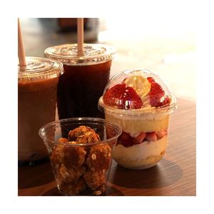 Ronde Wegwerp Samenstelbaar Koud Voedsel Fruitgroentesalade Heldere Yoghurtcake Doorzichtige Plastic Dessertbekers Voor Huisdieren - Product Image 1