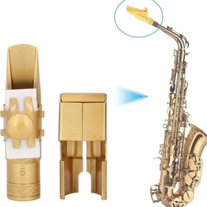 Boquillas de saxofón de latón de alta calidad al por mayor para tonos medios, altos y soprano. Los boquillas son ajustables - Product Image 1